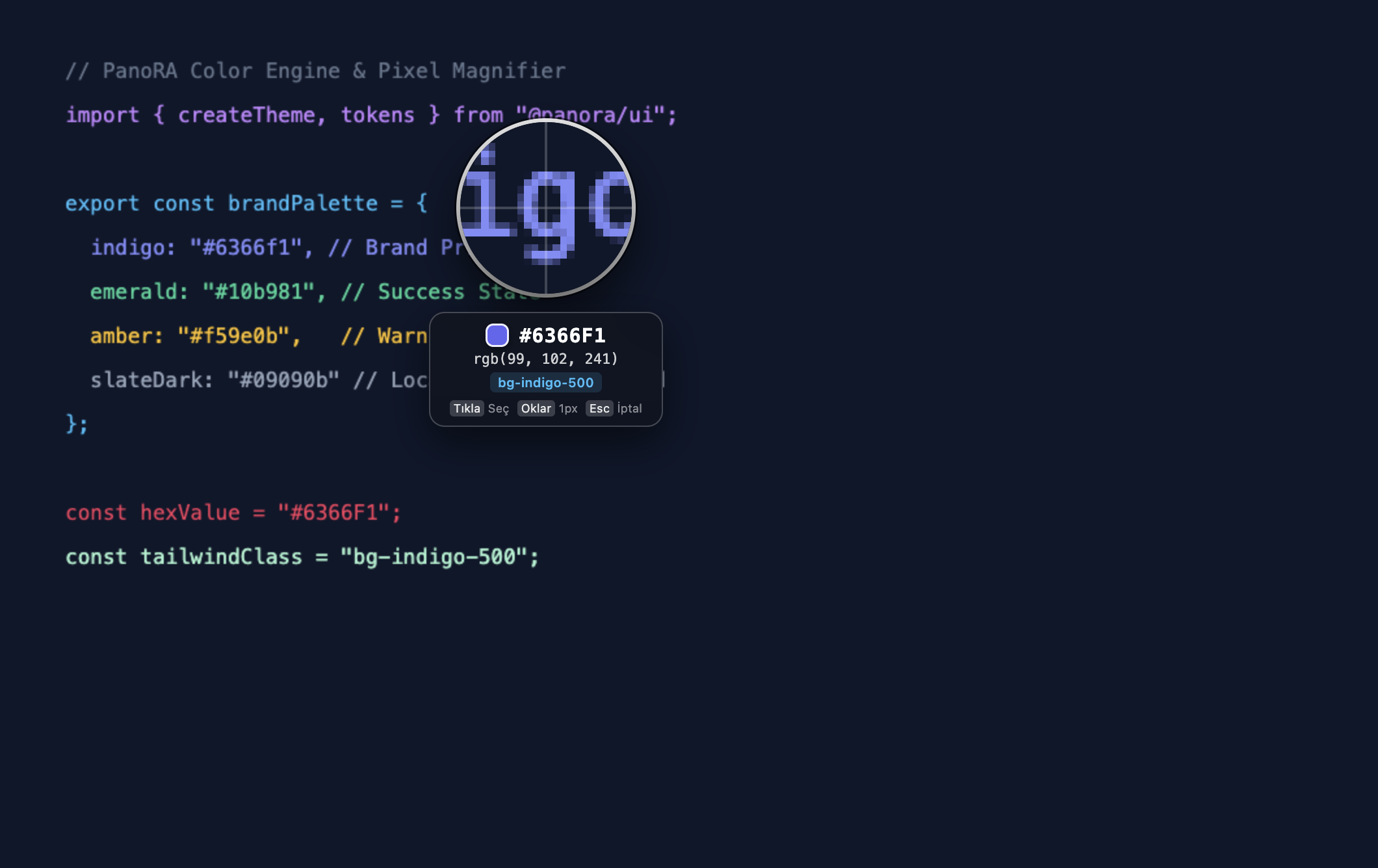 PanoRA Pixel Loupe Color Picker