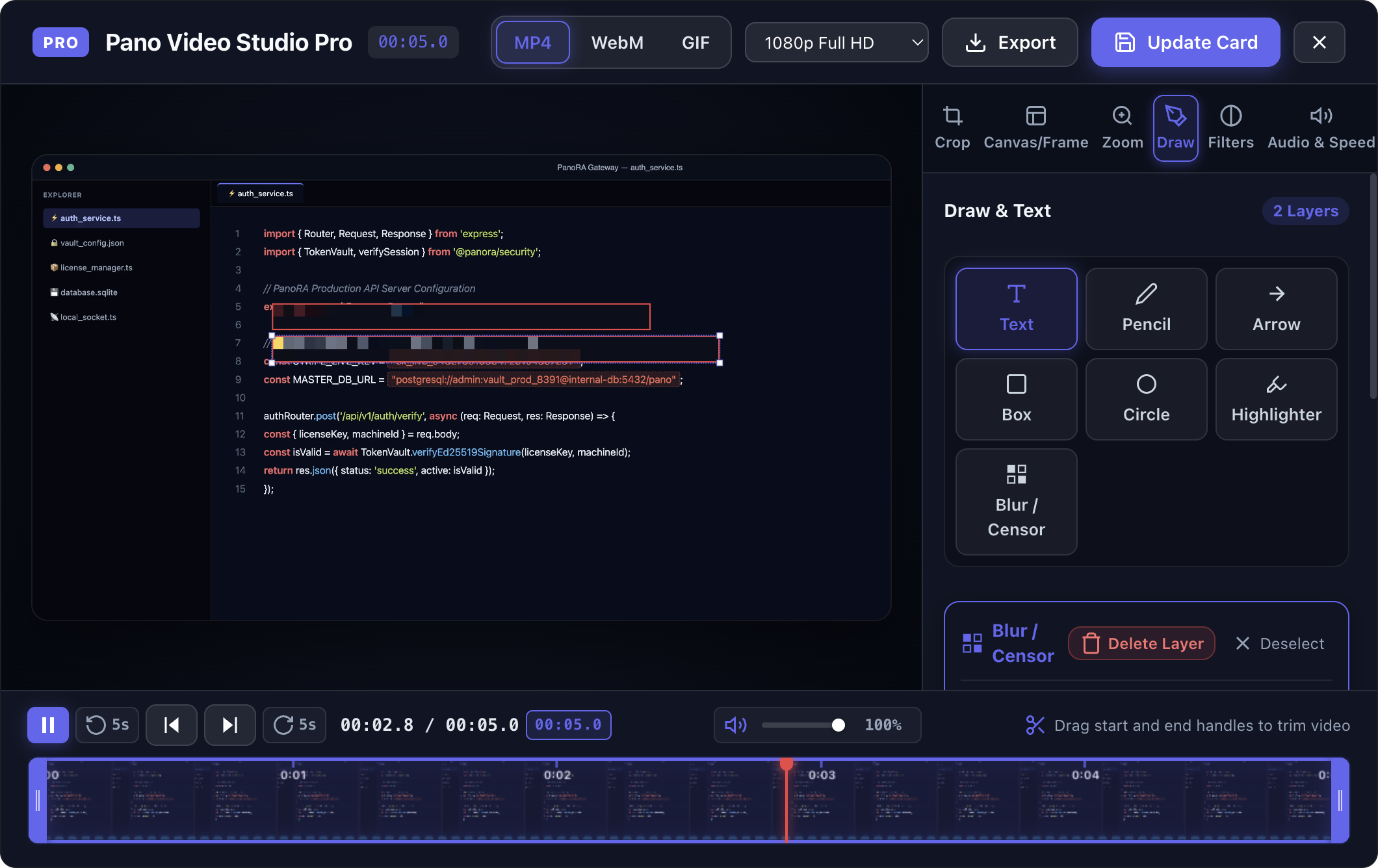 PanoRA Video Studio Editor